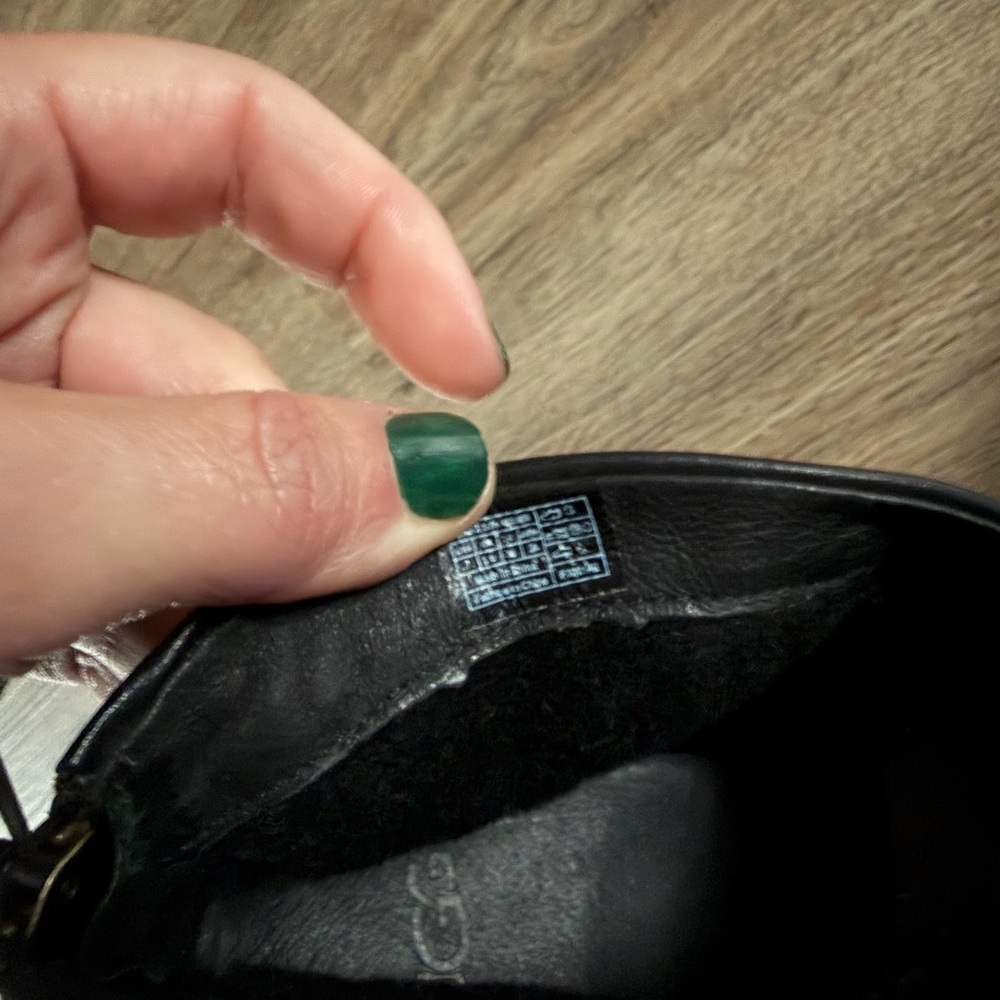 UGG charlotte ankle booties western whipstitch Black Leather Ankle Booties boots - Picture 7 of 11